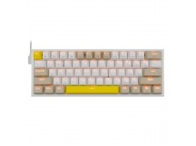 Клавиатура проводная игровая механическая REDRAGON Fizz RU, RGB, красные свитчи, беж-желтый (1/10)