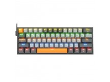 Клавиатура проводная игровая механическая REDRAGON Fizz RU, RGB, красные свитчи, сер-оранжевый (1/10)