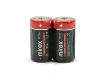 Элемент питания Mirex R14 / C 1,5V  2 шт (2/12/96), shrink