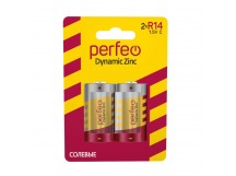 Элемент питания Perfeo R14/2BL Dynamic Zinc (2/20/160)