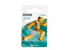 Элемент питания Mirex CR1220  3V  1 шт (1/60/360), ecopack
