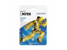 Элемент питания Mirex AG0 / LR521 1,5V  6 шт (6/216/648), ecopack