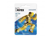 Элемент питания Mirex AG2 / LR726  1,5V  6 шт (6/216/648), ecopack