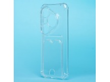 Чехол-накладка - SC276 с картхолдером для "Huawei Pura 80 Pro" (transparent) (240804)