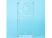 Чехол-накладка - SC276 с картхолдером для "Huawei Pura 80" (transparent) (240791)