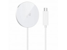 Беспроводное зарядное устройство Hoco CW63 (15W, быстрая зарядка. Qi2) Белый