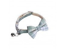 Ошейник для кошек и собак, регулируемый, с бантиком и колокольчиком, 30 см (1/50/800)