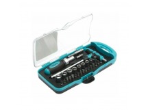 Набор SMARTBUY отвертки с набором бит (насадок) 29 предметов 2 отвертки, 16 бит, 9 головок.CR-V (1/24)