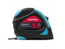 Рулетка SMARTBUY измерительная 10мх25мм, пластиковый корпус, фиксатор, усиленный зацеп (1/48)
