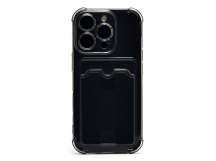 Чехол-накладка - SC276 c картхолдером для "Apple iPhone 16 Pro" (black) (241338)