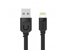 Кабель USB - 8 pin Usams, Lightning  Data Cable, U Turn Series , 0,25м, силикон, цвет: чёрный