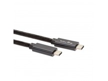 Кабель USB 3.1 Type-Cm -- Cm IC 5А 20Gbs длина 2M, TELECOM <TC420S-2M> черный (1/125)