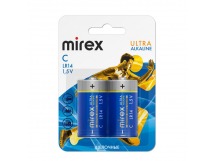Элемент питания Mirex LR14 / C 1,5V  2 шт (2/12/96), ecopack