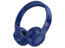 Наушники полноразмерные Borofone BO32 Show, беспроводные, bluetooth 5.4, AUX, цвет: синий (1/60)