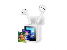 Наушники внутриканальные HOCO EW80 Magnificent, пластик, bluetooth 5.4, микрофон, сенсорный экран, цвет: белый (1/20/200)