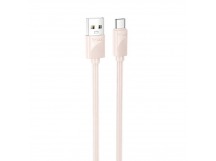 Кабель USB - Type-C HOCO X114 Energy, 1.0м, круглый, 3.0А, ПВХ, цвет: розовый (1/31/310)