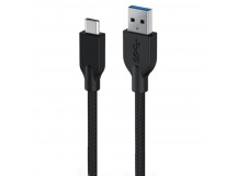 Кабель для быстрой зарядки GENIUS ACC-A2CC-3A (USB-A -> USB-C), 100 см, черный (32590007400) (1/100)
