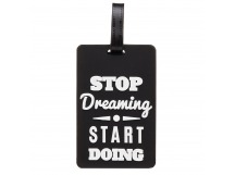 Брелок-бирка для багажа - рюкзака детская Luggage Tag (black) (019) (241322)