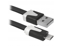 Кабель DEFENDER USB08-03P USB2.0, AM-MicroBM, 1м, черный (1/500)