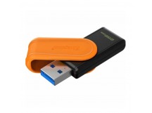 Флеш-накопитель USB 3.2 256GB Kingston DataTraveler Exodia S чёрный/оранжевый