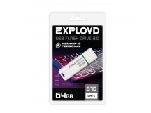 USB  64GB  Exployd  670  белый