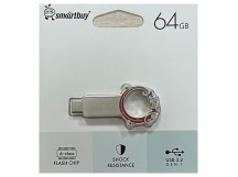 USB 3.2  64GB  Smart Buy  металл