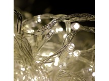 Гирлянда светодиодная ECOLA 220V IP20 Бахрома 3x0.5м 80Led 4000K, 8 режимов, прозр.провод с вилкой (1/30)