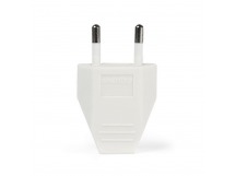 Вилка SMARTBUY плоская белая 2,5А 250В (SBE-2.5-P06-w) (1/80)
