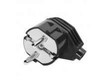 Вилка SMARTBUY угловая с заземлением черная 16А 250В (SBE-16-P02-b) (1/50)