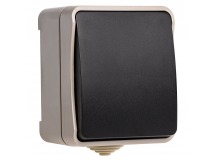 Выключатель SMARTBUY наружная установка 1-клавишный 10А, IP 54 "Сатурн" (SBE-04w-10-SW1-0) (1/18/216)