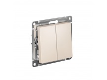 Механизм выключателя 2-кл. С/У ATLASDESIGN 10А IP20 (сх. 5) 10AX механизм беж. Systeme Electric ATN000251 (1/20/160)