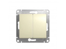 Механизм выключателя 2-кл. С/У GLOSSA 10А IP20 (сх. 5) 10AX беж. Systeme Electric GSL000251 (1/20/160)