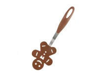 Лопатка для блинов декоративная "Пряничный человечек" PT-Gingerbread, 27*9,3 см (сталь, нейлон) (1/24/96)