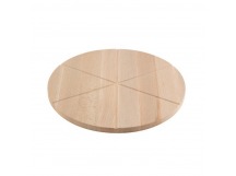 Доска разделочная для пиццы, бук 32х1,5см. 6 кусков (1/20)