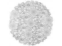 Салфетка сервировочная PVR-05 "Розы", диам 38 см (1/10/120)