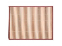 Салфетка сервировочная из бамбука BM-06, цвет: бело-коричневый, подложка: EVA (1/12/48)