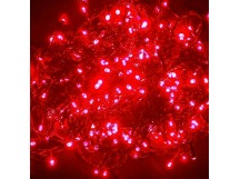 Гирлянда светодиодная ECOLA 220V IP44 Бахрома 5x0.5м 135Led Красный Red, 8 режимов, прозр.провод с вилкой (1/30)