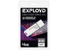 USB  4GB  Exployd  670  белый