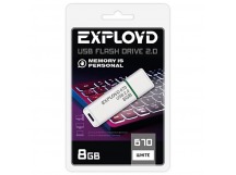 USB  8GB  Exployd  670  белый