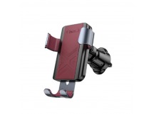 Держатель автомобильный HOCO H70 Gamble, для смартфона, пластик, воздуховод, цвет: чёрный/красный (1/132)