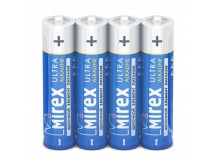 Элемент питания Mirex LR03 / AAA 1,5V  4 шт (4/60/1000), shrink
