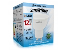 Лампа светодиодная SMARTBUY GU10 (MR16) 12Вт 220V 4000K (нейтральный свет) (10/100)