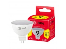 Лампа светодиодная ЭРА RED LINE LED MR16-9W-827-GU5.3 R 9 Вт софит теплый белый свет (1/100)