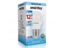 Лампа светодиодная SMARTBUY G45 12Вт 220V 4000K E27 (нейтральный свет) (10/100)