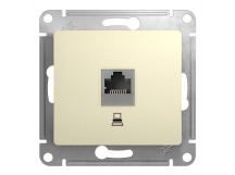 Механизм розетки компьютерной 1-м С/У GLOSSA RJ45 кат.5E механизм беж. Systeme Electric GSL000281K (1/10/160)