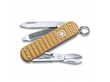Нож перочинный Victorinox Classic Precious Alox, 58 мм., 5 функций, золото (подар. коробка)