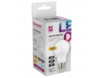 Лампа светодиодная DEFENDER A55 7Вт E27 3000К груша теплый белый (10/100)