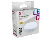 Лампа светодиодная DEFENDER GX 10Вт GX53 3000К таблетка теплый белый (10/100)