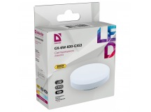 Лампа светодиодная DEFENDER GX 6Вт GX53 3000К таблетка теплый белый (10/100)