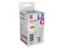 Лампа светодиодная DEFENDER R50 6Вт E14 3000К рефлектор теплый белый (10/100)